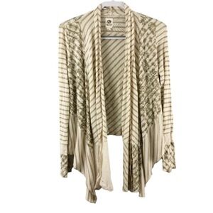 Tiny Anthropologie Striped Asymmetrical Cardigan
